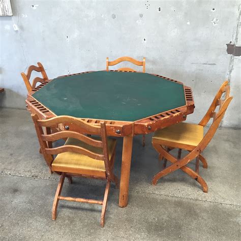 Vintage Poker Table Chairs