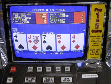 Vintage Video Poker Slot Machine