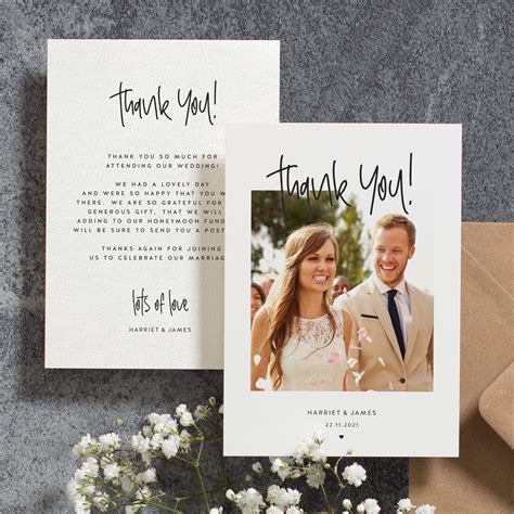 Virtual Wedding Thank You Cards