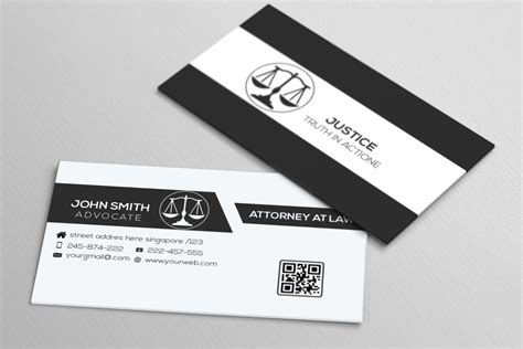 Visiting Card Design For Advocate