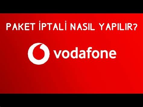 Vodafone aylık 2 gb paket iptali