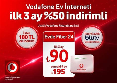 Vodafone evde internet numarası