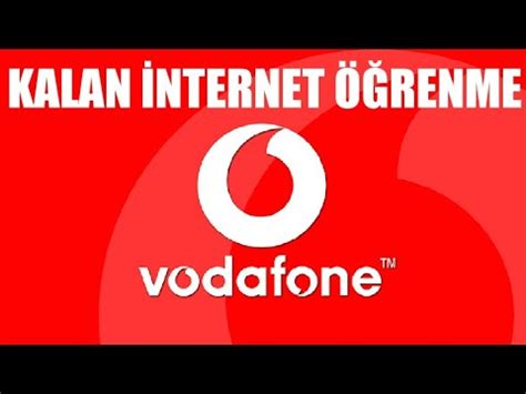 Vodafone kalan bilgi
