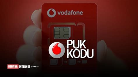 Vodafone puk kodu tc ile