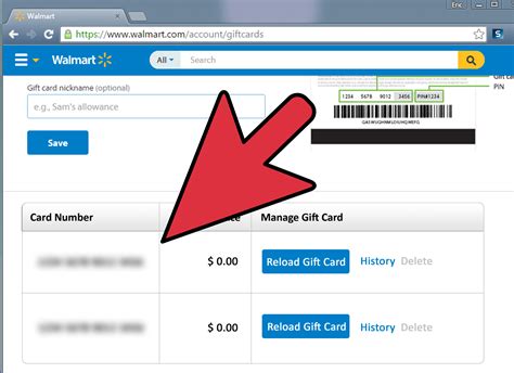 Walmart Gift Card Balance Register