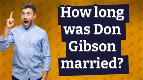 Was Don Gibson Married