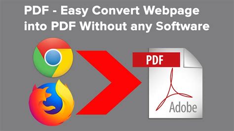 Web page to pdf converter software free download