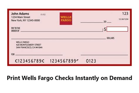 Wells Fargo Checks Ordering