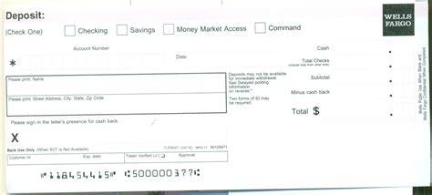 Wells Fargo Deposit Slip Online