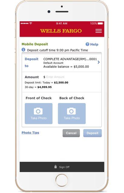 Wells Fargo Mobile Deposit Adjustment