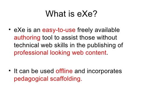 What Does Exe Mean