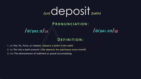 What Does Release Deposit Mean
