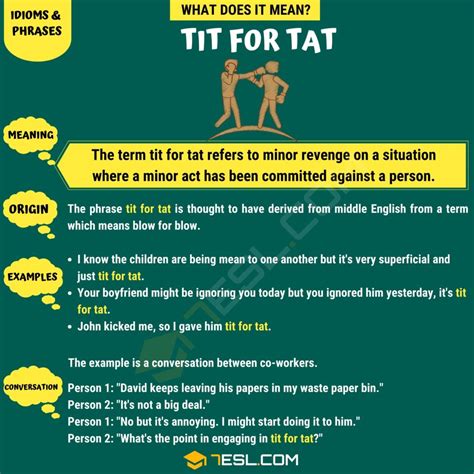 What Does Tit For Tat Mean