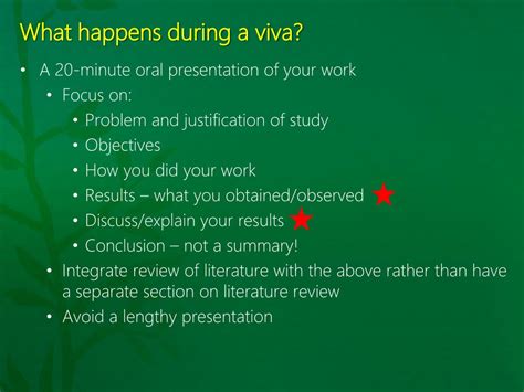 What Happens In A Viva