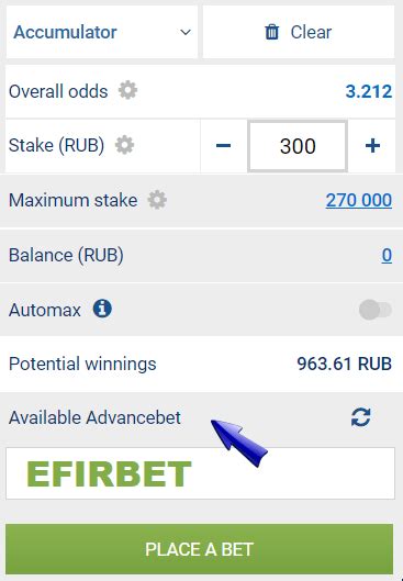 What Is The Meaning Of Advancebet In 1xbet