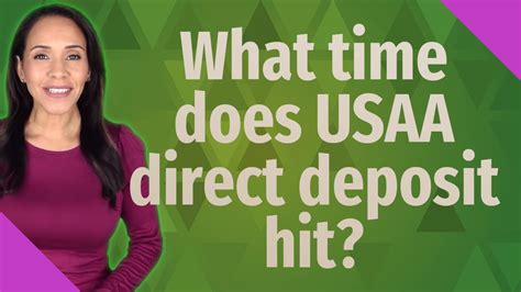 What Time Does Paycheck Direct Deposit Hit Usaa