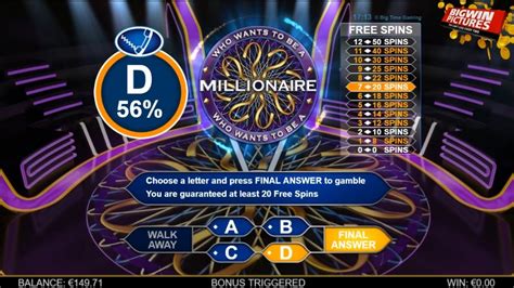 Who Wants To Be A Millionaire Slot Max Win