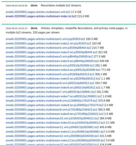 Wikipedia dump download