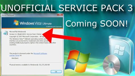 Windows vista service pack 3 download