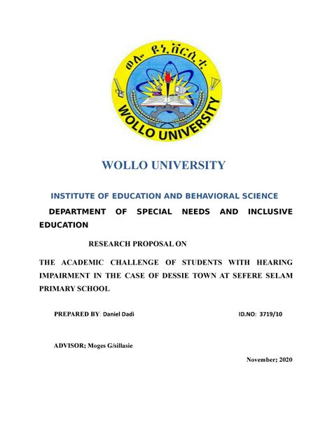 Wollo University Journal