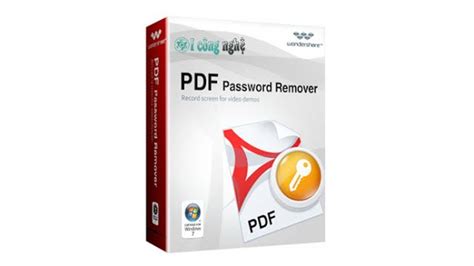 Wondershare pdf password remover كامل
