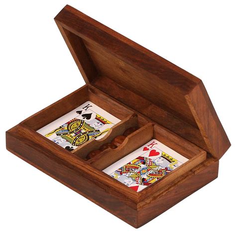 Wooden Card Deck Box