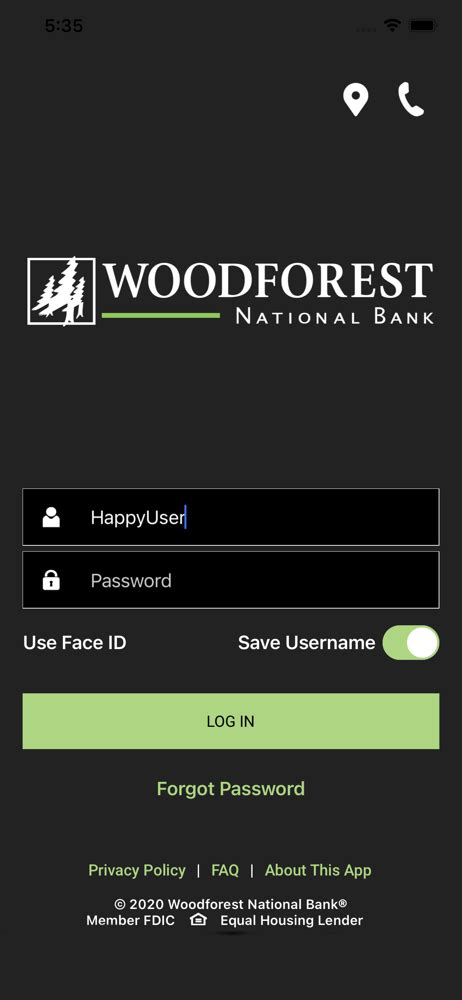 Woodforest National Bank Mobile App