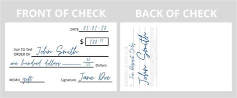 Writing For Deposit Only On Checks