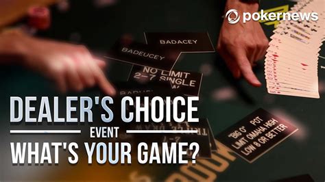 Wsop Dealers Choice Games