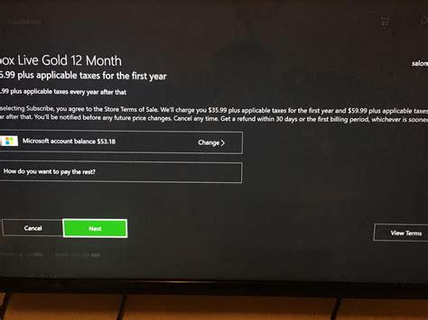 Xbox Payment Option Mobile Phone