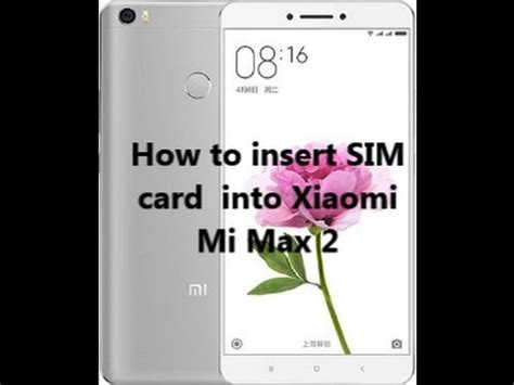 Xiaomi Mi Max 2 Sim Card Size