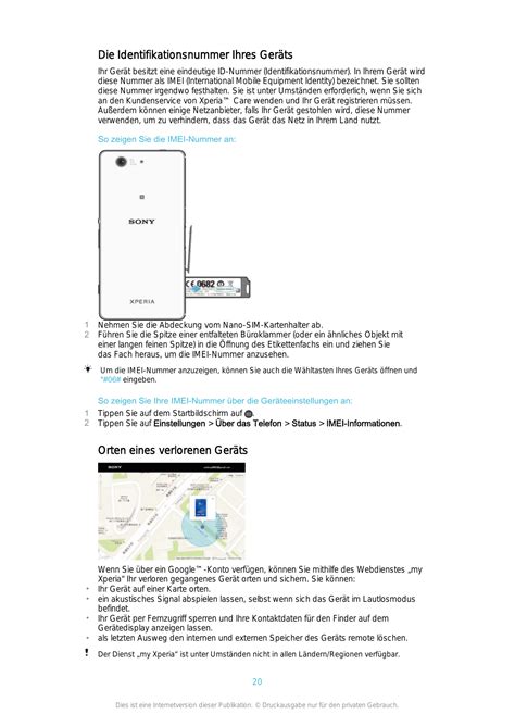 Xperia Z3 Compact Bedienungsanleitung Deutsch