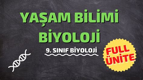 Yaşam bilimi biyoloji tyt konu anlatımı