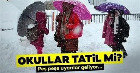 Yarin istanbulda okullar tatil mi 26 subat