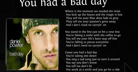 You had a bad day mp3 download