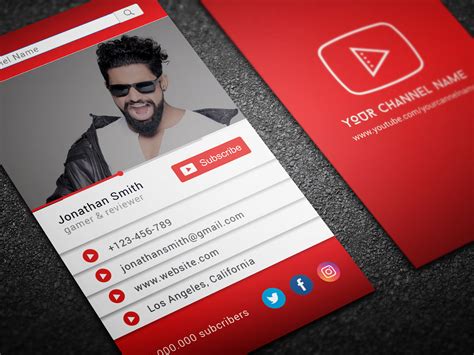 Youtube Business Cards